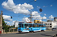 Tatra-T6A5 #4523 27-го маршрута на Заиковском путепроводе