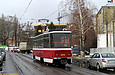 Tatra-T6A5 #4532 12-го маршрута в Лосевском переулке в районе Пискуновского переулка
