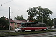 Tatra-T6A5 #4532 5-го маршрута на Московском проспекте возле перекрестка со Спортивным переулком