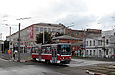 Tatra-T6A5 #4534 8-го маршрута на площади Защитников Украины возле улицы Броненосца "Потемкин"