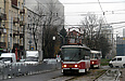 Tatra-T6A5 #4534 5-го маршрута на площади Защитников Украины в районе улицы Броненосца "Потемкин"