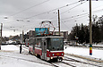 Tatra-T6A5 #4553 8-го маршрута на улице Академика Павлова в районе улицы Семиградской