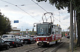Tatra-T6A5 #4553 8-го маршрута на улице Моисеевской в районе станции метро "Киевская"