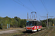 Tatra-T6A5 #4556 27-го маршрута на улице Шевченко в районе Красного въезда