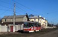 Tatra-T6A5 #4556 27-го маршрута на улице Академика Павлова в районе Семиградского переулка
