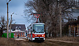 Tatra-T6A5 #8637 6-го маршрута в Салтовском переулке в районе улицы Академика Павлова