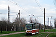 Tatra-T6A5 #8695 6-го маршрута на Салтовском шоссе возле переулка Мусоргского