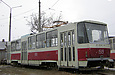 Tatra-T6B5 #1519 в открытом парке Коминтерновского трамвайного депо