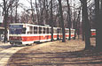 Tatra-T6B5 #1549-1550 на конечной станции "Лесопарк"