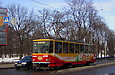 Tatra-T6B5 #1559 5-го маршрута на улице Пушкинской возле Молодежного парка