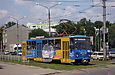 Tatra-T6B5 #1567 5-го маршрута на улице Плехановской возле перекрестка с улицей Полевой