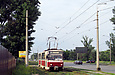 Tatra-T6B5 #4519 маршрута 16-Г на улице Шевченко в районе конечной станции "Журавлевский гидропарк"