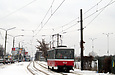Tatra-T6B5 #4521 27-го маршрута на улице Академика Павлова возле улицы Солидарности