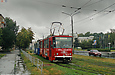 Tatra-T6B5 #4527-4528 5-го маршрута на улице Плехановской перед перекрестком с улицей Полевой