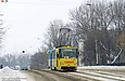 Tatra-T6B5 #4527 27-го маршрута на улице Октябрьской Революции перед мостом через реку Лопань