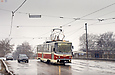 Tatra-T6B5 #4527 27-го маршрута на улице 1-й Конной Армии