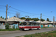 Tatra-T6B5 #4527 5-го маршрута на улице Октябрьской Революции возле конечной станции "Новожаново"
