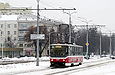 Tatra-T6B5 #4527 8-го маршрута на улице Плехановской возле станции метро "Спортивная"
