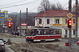Tatra-T6B5 #4527 16-го маршрута на улице Шевченко возле станции метро "Киевская"