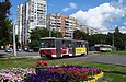 Tatra-T6B5 #4527 маршрута 16-А на улице Героев Труда на перекрестке с улицей Гвардейцев Широнинцев