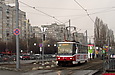 Tatra-T6B5 #4527 маршрута 16-А на улице Героев Труда возле одноименной станции метро