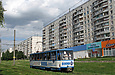 Tatra-T6B5 #4535 8-го маршрута на проспекте Тракторостроителей в районе пересечения с улицей Блюхера
