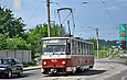 Tatra-T6B5 #4535 16-го маршрута на улице Веринской возле остановки "Улица Пестеля"