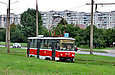 Tatra-T6B5 #4539 27-го маршрута на Салтовском шоcсе в районе Базарной улицы