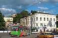 Tatra-T6B5 #4541 5-го маршрута поворачивает с Клочковской улицы на Бурсацкий спуск