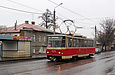Tatra-T6B5 #4541 27-го маршрута на улице 1-й Конной Армии перед перекрестком с Молчановским переулком