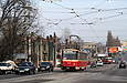 Tatra-T6B5 #4541 27-го маршрута на улице Академика Павлова возле Московского проспекта