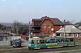 Tatra-T6B5 #4547 27-го маршрута на улице Академика Павлова в районе остановки "Сабурова дача"