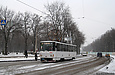 Tatra-T6B5 #4549 5-го маршрута на улице Пушкинской возле Молодежного парка