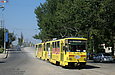 Tatra-T6B5 #4551-4552 5-го маршрута на Московском проспекте в районе Велозаводского путепровода