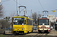Tatra-T6B5 #4551 и #4549 8-го маршрута на площади Восстания возле одноименной станции метро