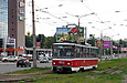 Tatra-T6B5 #4552 8-го маршрута на улице Академика Павлова перед поворотом в Салтовский переулок