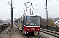 Tatra-T6B5 #4552 маршрута 16-А на улице Героев труда следует по Лазьковскому мосту