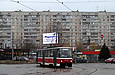 Tatra-T6B5 #4552 16-го маршрута поворачивает с улицы Академика Павлова на улицу Героев труда