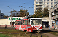 Tatra-T6B5 #4554 8-го маршрута на конечной станции "602 микрорайон"