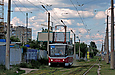 Tatra-T6B5 #4554 16-го маршрута на улице Шевченко в районе РК "Журавлевский гидропарк"
