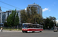 Tatra-T6B5 #4554 27-го маршрута на улице Университетской возле Рыбной площади