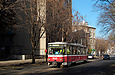 Tatra-T6B5 #4555 маршрута 16-А на улице Кошкина