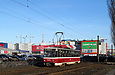 Tatra-T6B5 #4555 16-го маршрута на улице Героев труда в районе улицы Барабашова