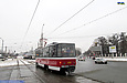 Tatra-T6A5 #4556 6-го маршрута на улице Академика Павлова пересекает улицу Семиградскую