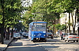 Tatra-T6B5 #4559 5-го маршрута на улице Пушкинской возле перекрестка с улицей Иванова
