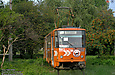 Tatra-T6B5 #4563 8-го маршрута на конечной станции "Салтовская" (Льва Толстого)
