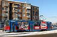 Tatra-T6B5 #4563 5-го маршрута на площади Восстания перед поворотом на Московский проспект