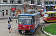 Tatra-T6B5 #4563 5-го маршрута на конечной станции "Южный вокзал"