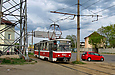 Tatra-T6B5 #4563 16-го маршрута на улице Шевченко в районе Кольцовской улицы