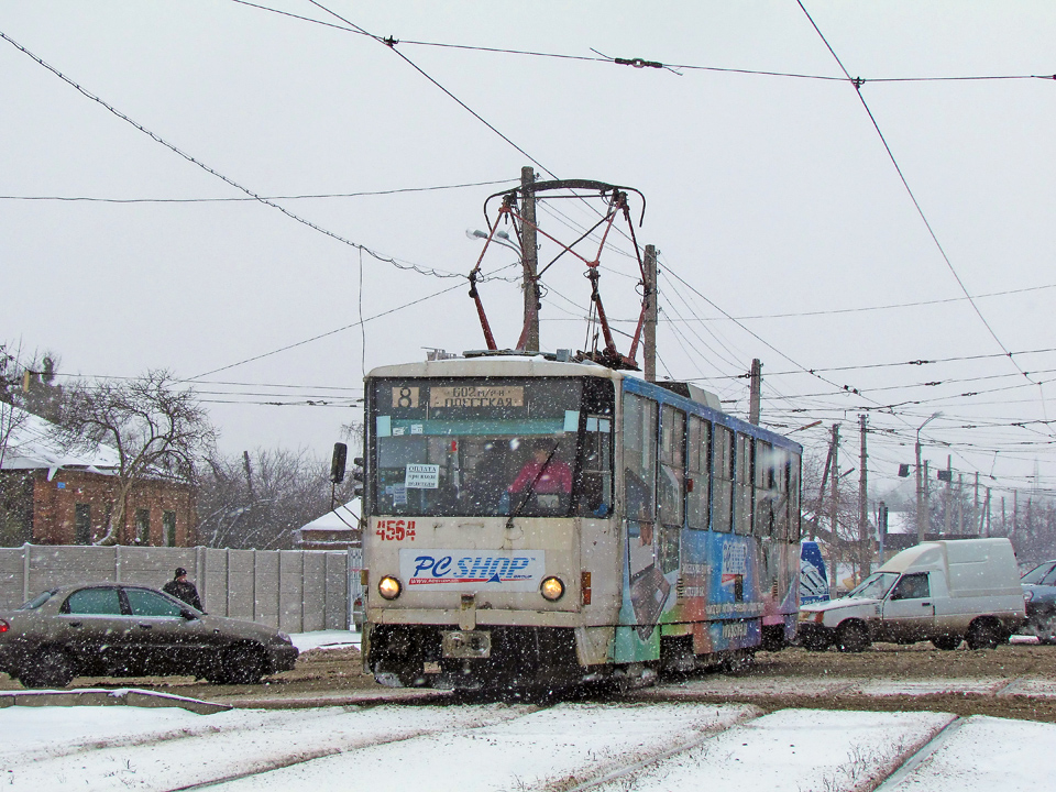Tatra-T6B5 #4564 8-го маршрута на улице Академика Павлова в районе Семиградской улицы
